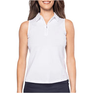 Golftini Frauen cooles Mädchen ärmelloses Golf Polo -Hemd - Sand Bar