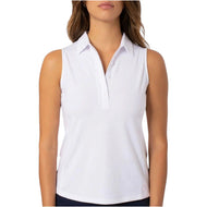 Golftini Frauen cooles Mädchen ärmelloses Golf Polo -Hemd - Sand Bar