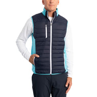 Sunderland Anton gepolstert Stretch Panel Performance Golf Gilet - Marine/ Aqua