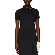 J. Lindeberg Women's Tour Tech Golf Polo Shirt - Schwarz