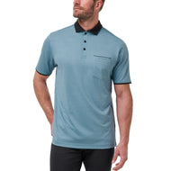 Travis Mathew Federgewicht Pocket Golf Polo Shirt - Kapitäne Blau