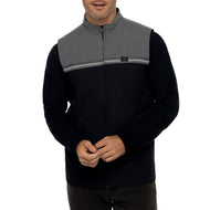 Travis Mathew Pascuales Golfweste - Heather Grey Nadelstreifen