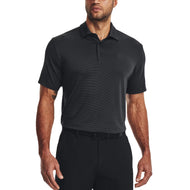 Under Armour Playoff 3.0 Stripe Polo Golfhemd - Schwarz/Tonhöhe grau