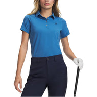 Under Armour Women's ArmourDry Golf Polo Shirt - Aegean Blue