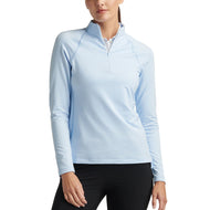 Peter Millar Damen Frauen für Frauen Zuckerstreifen Perth 1/4 Midlayer - Cottage Blau