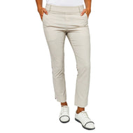 Golftini Damen Stretch -Knöchel -Golfhose - Khaki Houndstooth