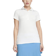 Puma Frauen CloudSpun Tipps Golf Polo -Hemd - weißes Glühen/ Regal Blau