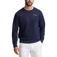 Rlx Ralph Lauren Doppel -Strick -Langarmpullover - Französische Marine