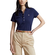 Polo Performance Ralph Lauren Frauen Baumwolle maßgeschneiderte Fit Polo -Hemd - Französische Marine