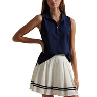 RLX Ralph Lauren Frauen ärmellose Tour Performance Polo Shirt - Marine