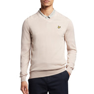 Lyle & Scott Golf Merino Mischung gegen Nackenpullover - Pink Taupe