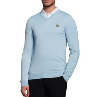 Lyle & Scott Golf Merino Mischung gegen Nackenpullover - Blaues Ufer