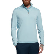 Lyle&Scott Tonal Eagle Tech 1/4 Zip Midlayer -Blue Shore