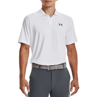 Under Armour Performance 3.0 Golf Polo-Hemd- Weiß/Tonhöhe grau