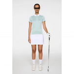 J.Lindeberg 女式 Demi Polo 高尔夫衬衫 - 雾蓝色