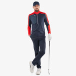 Galvin Green Dave Isolier 1/4 Reißverschluss mittelschicht - Marine/Rot