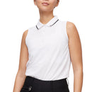 Rohnisch Damen Miriam Ärmelloses Golf-Poloshirt – Weiß