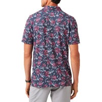 Travismathew im Federgewicht blühend Polo -Golfhemd - Stimmung Indigo/Vintage Indigo