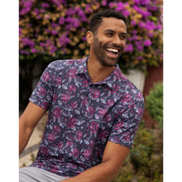 Travismathew im Federgewicht blühend Polo -Golfhemd - Stimmung Indigo/Vintage Indigo