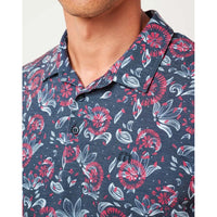 Travismathew im Federgewicht blühend Polo -Golfhemd - Stimmung Indigo/Vintage Indigo