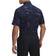 Under Armour Playoff 3.0 Gedrucktes Polo -Golfhemd - Mitternachtsmarine/Regengaugrau