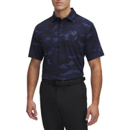 Under Armour Playoff 3.0 Gedrucktes Polo -Golfhemd - Mitternachtsmarine/Regengaugrau