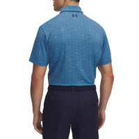 Under Armour Playoff 3.0 Gedrucktes Polo -Golfhemd - Blau