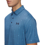 Under Armour Playoff 3.0 Gedrucktes Polo -Golfhemd - Blau