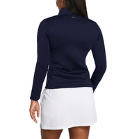 Under Armour Frauensturm Daytona Golf Full Reißverschluss - Mitternacht Marine / Metallic Silber
