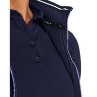 Under Armour Frauensturm Daytona Golf Full Reißverschluss - Mitternacht Marine / Metallic Silber