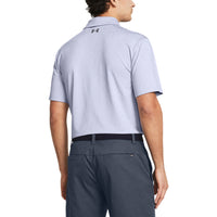 Under Armour Playoff 3.0 Coral Jaquard Golf Polo -Hemd - Celeste / Starlight