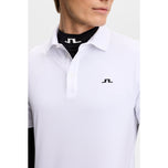 J.Lindeberg Bridge Golf-Poloshirt – Weiß