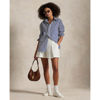 Rlx Ralph Lauren Frauen Performance Plissee Golfshorts - Keramik Weiß