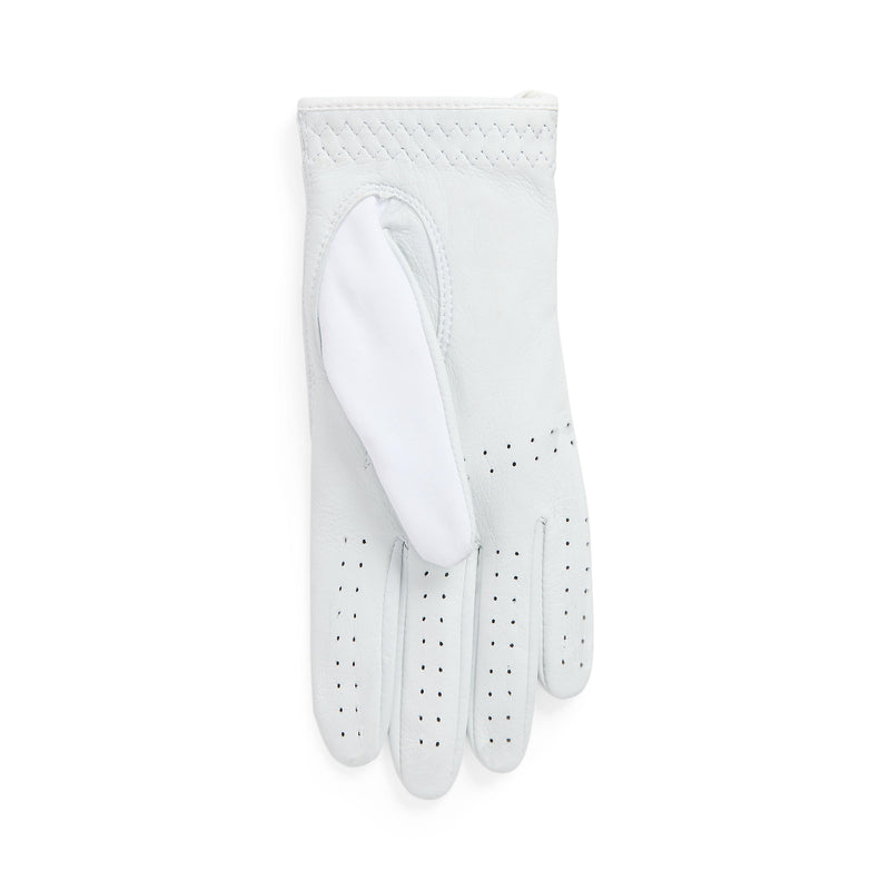 Rlx Ralph Lauren Frauen Performance Mesh Golf Handschuh - Keramik Weiß