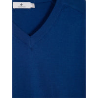 Cross Women's Gina V -Neck Golf -Strick - wahr Blau