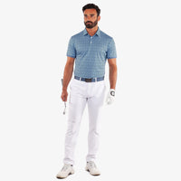Galvin Green Manuel Golfhemd - Mondlicht Blau/Weiß