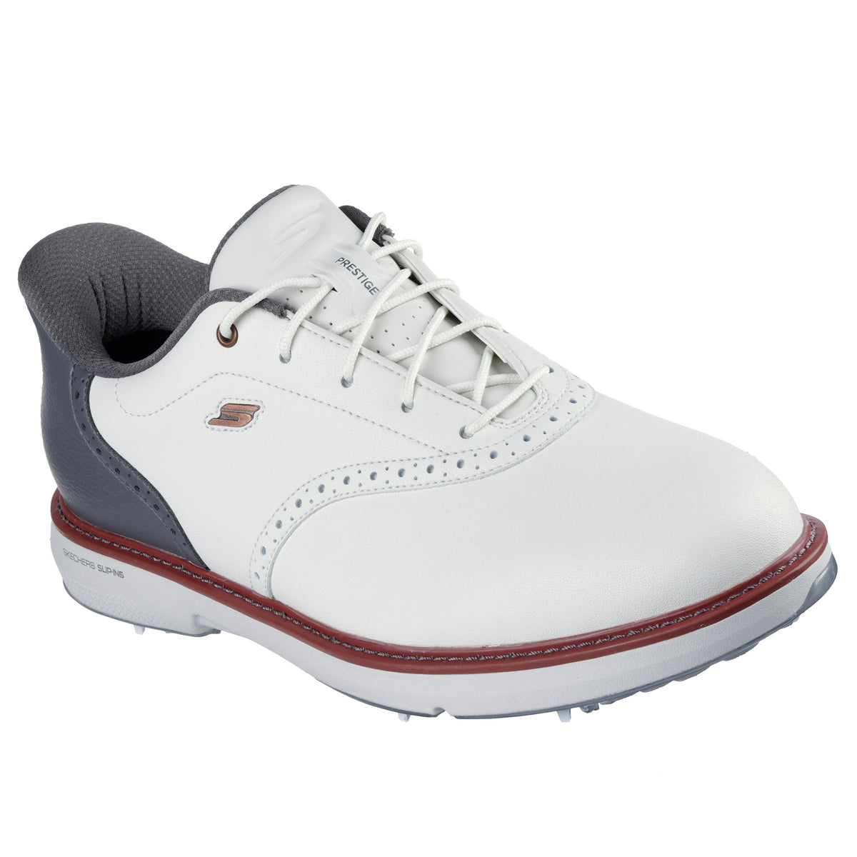 Skechers Go Golf Prestige Stickeless Golfschuhe - natürlich/grau