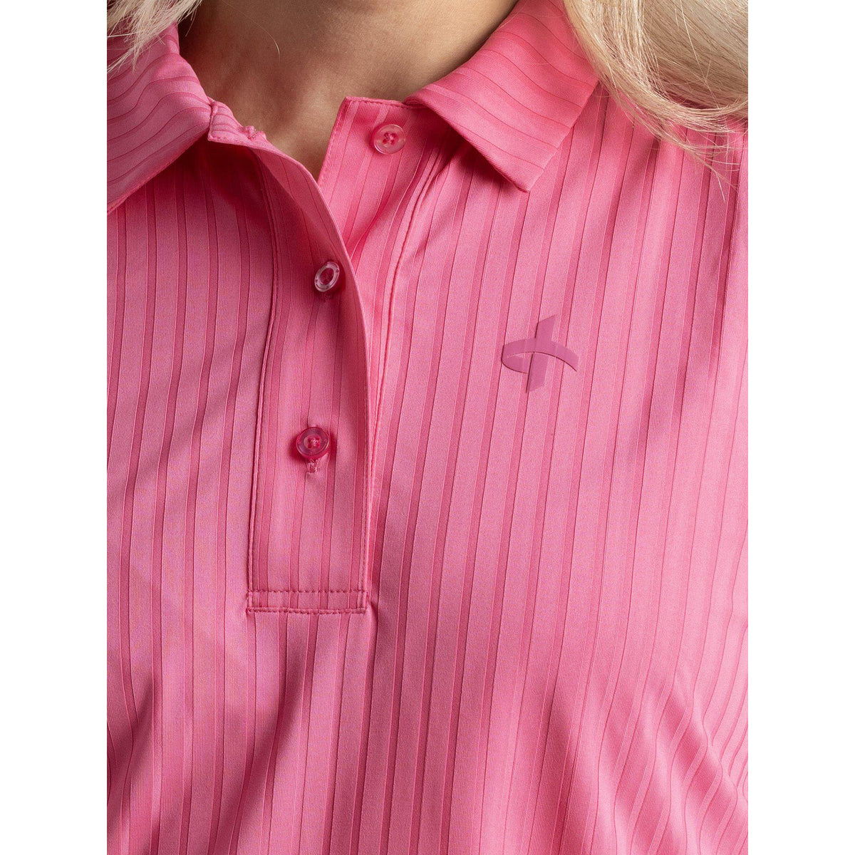 Cross Damen Andrea ärmellose Polo Golfhemd - Raspberry Rose