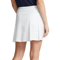 Rlx Ralph Lauren Frauen plissierte Aim Skort - rein weiß