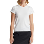 Rlx Ralph Lauren Frauen Stretch Crew Tee - rein weiß