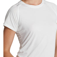 Rlx Ralph Lauren Frauen Stretch Crew Tee - rein weiß