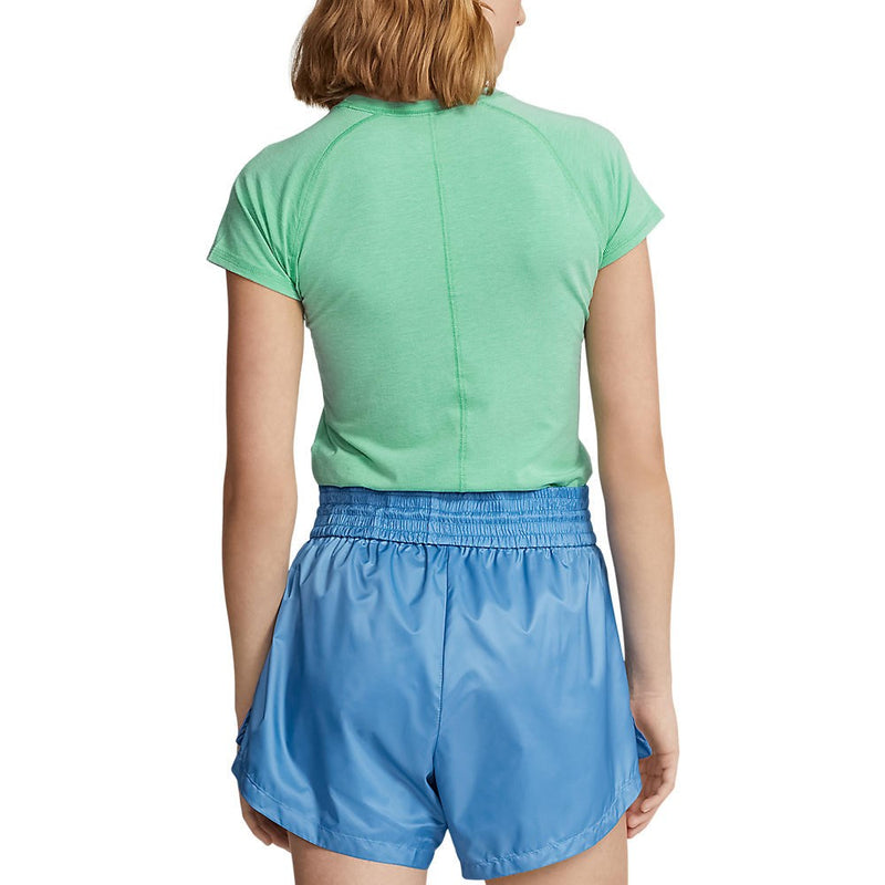 Rlx Ralph Lauren Damen -Stretch Crew Tee - Resort Green Heather
