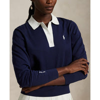 Rlx Ralph Lauren Performance Polo Kragenpullover - Marine/Weiß