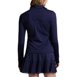 RLX Ralph Lauren Frauen für Öse Performance Viertel -Zip -Pullover - Raffinierte Marine