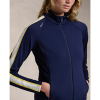 RLX Ralph Lauren Frauen Power Stretch Mockneck Zip Jacke - Raffined Navy Multi