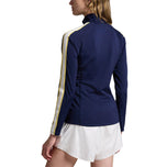 RLX Ralph Lauren Frauen Power Stretch Mockneck Zip Jacke - Raffined Navy Multi