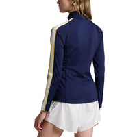 RLX Ralph Lauren Frauen Power Stretch Mockneck Zip Jacke - Raffined Navy Multi