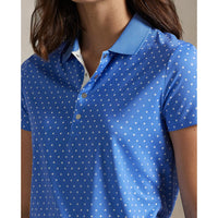 RLX Ralph Lauren gedruckter Luftstrompolo -Hemd - Sommer Blue/Rl Polka Dot