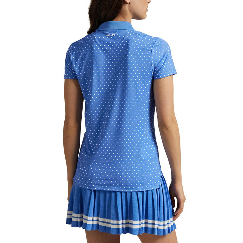 RLX Ralph Lauren gedruckter Luftstrompolo -Hemd - Sommer Blue/Rl Polka Dot