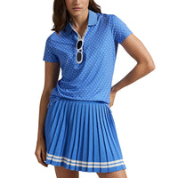 RLX Ralph Lauren gedruckter Luftstrompolo -Hemd - Sommer Blue/Rl Polka Dot